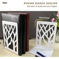 thumbnail image 7 of Bookends Decorative Book Ends-Casewin Metal Black Heavy Duty Man Bookend Studious Reading Book end Bookshelf Decor for Bedroom Library Office School Book Display Desktop Organizer Adults Kids Gift, 7 of 7