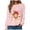 Pink, variant on vigerkar Cow Valentine's Sweatshirt, Pink Heart Cow Sweater, Cute Crewneck Pullover for Women (Red, L)