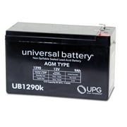 UPG UB1290 12V 9Ah F2 AGM Battery for Fire & Security Panels First Alert Ademco ADI Casil Honeywell ADT Emergency Lights Razor Scooter Verizon FIOS APC UPS RBC 2 31 32 33 40 109 113 130