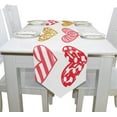 thumbnail image 4 of SKYSONIC Rectangle Happy Valentines Day Design Printed Table Runner 13x90in for Wedding Birthday Holiday, 4 of 5