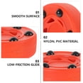 thumbnail image 4 of HORIALENCE 2 Pcs Rondelle de Hockey en Ligne Rouge PVC pour Clubs Hommes Femmes Entraînement, 4 of 5