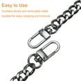 thumbnail image 5 of Uxcell Iron Flat Chain Strap, 16" 2Pack Handbag Chains Purse Straps DIY Replacement, Black, 5 of 6