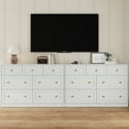 thumbnail image 6 of Heynemo Dresser for Bedroom with 7 Drawers, Wood Drawer Organizer for Bedroom, Living Room, Hallway, White, 6 of 9