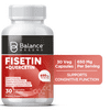 Balance Breens Fisetin + Quercetin 650mg - 30 Veg Capsules - Immune Support Powerful Antioxidant - Graceful Aging - Gluten Free and Non-GMO