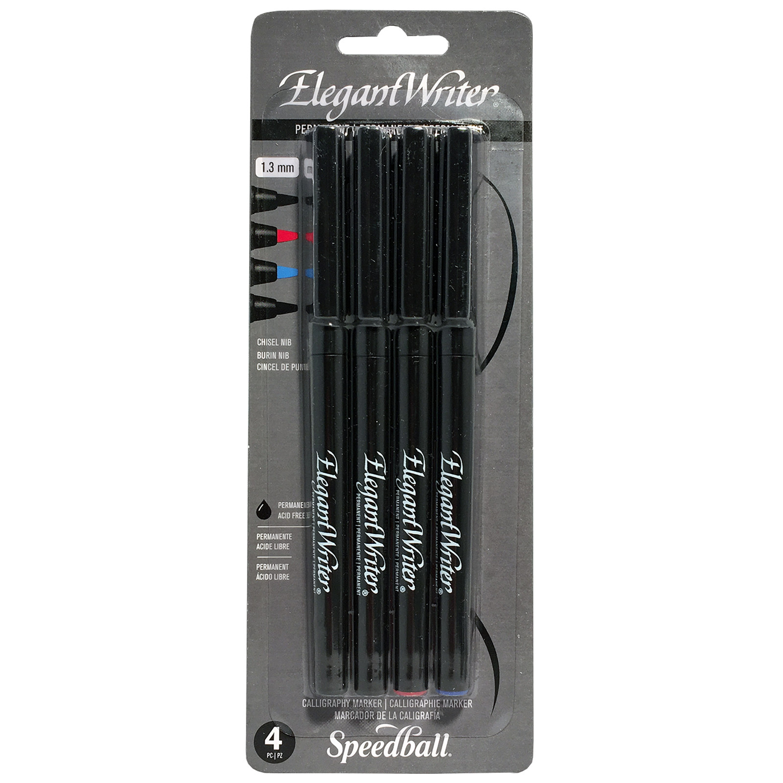 Elegant Writer Calligraphy Pen Set, Permanent, ExtraFine, 4Colors