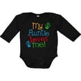 thumbnail image 3 of Inktastic My Auntie Loves Me Nephew Boys or Girls Long Sleeve Baby Bodysuit, 3 of 5
