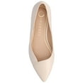 thumbnail image 4 of Journee Womens Carmin Slip On Low Block Heel Pointed Toe Dress Flats, Widths Available, 4 of 9
