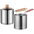 thumbnail image 1 of Shisuyan Frying Pot Transparent 1 Set 10.04X8.86X6.3 In Stainless Steel, 1 of 8