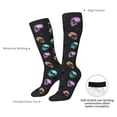 thumbnail image 4 of Yiaed purple cyan brown Skull Print Great elasticity Adult Stockings Sports socks for Men and Women, 4 of 6