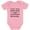 Pink, variant on Newborn Baby Funny Social Distancing Quarantine Announcement Baby Bodysuit 6M (3-6M) Gray