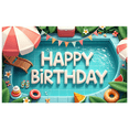 thumbnail image 7 of Vibrant Design Happy Birthday Swimming Pool Summer Theme Float Decoration Party Banner for Pool Party Beach Celebration Outdoor Event, 7 of 7