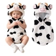 thumbnail image 5 of ZHANGDER Kids Cow Costume, Animal Flannel Onesie Cartoon Romper Boy Girl Outfit Baby Toddler, 5 of 8