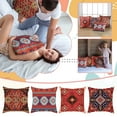 thumbnail image 2 of Funda de almohada de lino con estampado turco persa para cojín de hogar, 2 of 8