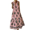 thumbnail image 2 of Yuwull Women Summer Dresses Casual Sleeveless Maxi Dresses Cute Floral Long Dress Wedding Guest Dress, 2 of 6