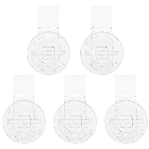 Miangastore 5pcs Lock Hasp Acrylic Mini Buckle Latch Transparent Hinge Hasps for Wooden Box