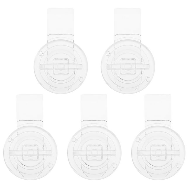 CIMAXIC 5pcs Lock Hasp Acrylic Mini Buckle Latch Transparent Hinge Hasps for Wooden Box,1.18"X1.18"X0.59"
