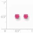 thumbnail image 2 of Boucles d'Oreilles en Or Blanc 14K Rose Spinel, 2 of 2