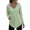 Mint Green, variant on Sweatshirts for Women No Hood Fall Winter Relaxed Fit V-Neck Long Sleeve Puff Drop Shoulder Hoody Solid Color Leisure Polyester Hoodie Sweatshirts(Khaki,M)