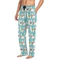 thumbnail image 4 of GZHJMY Alpaca Pajama Pants for Men, Lounge Pants Lightweight Men Pajama Bottoms with Drawstring Pockets, Christmas New Year Birthday Gifts, Small, 4 of 6