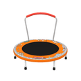 thumbnail image 4 of Leumius 36" Trampoline for Kids,3 Foot Indoor Outdoor Trampoline with Foam Handle,No-Gap Safe Design,Kid Trampoline with Safety Enclosure Net for Boys Girls, Ages 1-8,Orange, 4 of 6