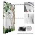 thumbnail image 6 of Easter Blackout Curtains for Bedroom/Living Room, Pinch Pleated Black Out Curtains, Spring Bunny Botanical Eucalyptus Leaves Plants Room Darkening Window Drapes with Hooks 2 Panels, 39"x70", 6 of 8
