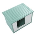 thumbnail image 1 of Maison pour Animaux Multifonction, Résistance aux Intempéries, Toit Plat, Imperméable, Respirante, pour Chats, 4 Saisons, 1 of 7