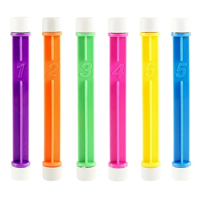 4/6pcs Dive Sticks Pool Toys For Kids Bright Color Sinking Throwing Sticks Summer Swim Training Water Fun Game Non-toxic Diving Toy Set