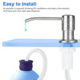 EEEkit Soap Dispenser for Kitchen Sink and Extension Tube Kit, 47" Tube