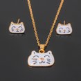 thumbnail image 2 of Collier Boucles d'Oreilles Design Animal Coloré pour Femmes et Filles Ensemble Alliage Chaînes Bijoux Cadeaux, 2 of 9