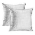 thumbnail image 1 of BOSDECO Gray Manuscript White Linen Parchment Rough Page Vintage Abstract PillowCase Pillow Cover 20x20 inch Set of 2, 1 of 1