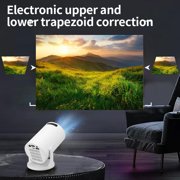 Small Projector with Wifi 6 and BT 1080P Projector 270° Adjustable Auto Keystone Home Projector Projector for Laptop PC Smartphone