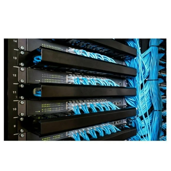 FOR 1U 25-Speed Server Cable Management Rack 19Inch Network Rack Trunking Duct Panel Metal Network Cable Organizer