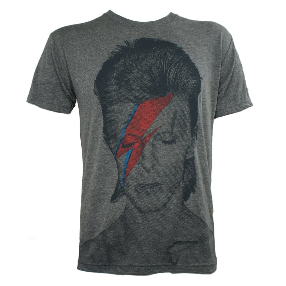 Impact - David Bowie Men's Aladdin Sane T-Shirt Heather Grey - Walmart ...