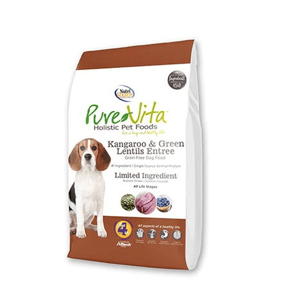 PureVita Grain Free Kangaroo & Green Lentils Dog Food 12 lb