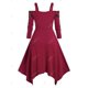 thumbnail image 2 of Vestido Talla Extra Grommet Abierto Rosegal Vestidos casuales de talla grande, 2 of 5