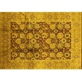 thumbnail image 1 of Ahgly Company Indoor Rectangle Oriental Yellow Industrial Area Rugs, 2' x 5', 1 of 4