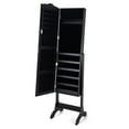 thumbnail image 2 of Patiojoy Lockable Armoire Mirrored Jewelry Cabinet Dressing Storage Box  Organizer Black, 2 of 8
