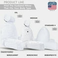 thumbnail image 4 of Medium Husband Pillow Aspen Edition - Perfect Pillow With Arms for Reading & Bed Rest - Removable Neck Roll - Premium Shredded Memory Foam -Cover Reverses to Microsuede or Microfiber, White Dandelion, 4 of 9