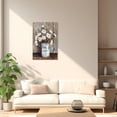 thumbnail image 4 of ZHONGYUTONG Cotton Flower Canvas Wall Art Rustic Vintage Cotton Painting Farmhouse Floral Picture Print for Bedroom Decor Framed (16.00" x 24.00"), 4 of 5