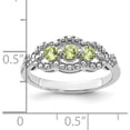 thumbnail image 5 of Sterling Silver Rhodium-Plated Peridot Ringsize 8 (Width 2.48) - Jbsp, 5 of 5