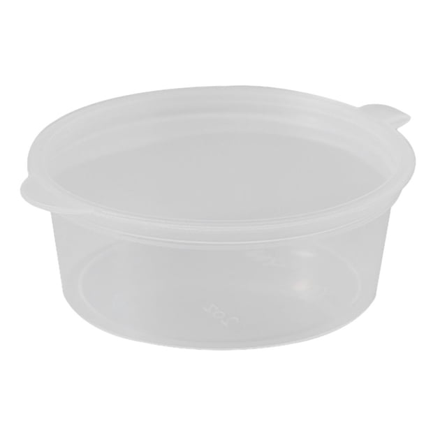 Cateissary Tazón de un solo para restaurante doméstico, 50 piezas, a prueba de polvo, caja para salsa de fruta, tarro para sopa, taza con tapa, Type3 NO3