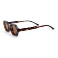 thumbnail image 4 of Retro Octagon Thick Frame Sunglasses Geometric Bold Small Frame UV400 Tortoise Frame - Brown Lens, 4 of 6
