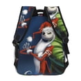 thumbnail image 4 of Goofa The Nightmare Before Christmas Pattern Casual Backpack for School & Travel – Lightweight Ergonomic Backpack with Laptop Compartment, Multiple Pockets-One Size, 4 of 5