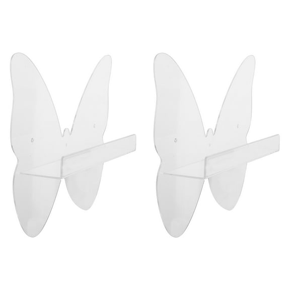 Hemoton 2 Pcs Record Storage Rack 29.00X25.00X6.50CM Transparent