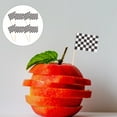 thumbnail image 4 of RENACLIPY Assorted Color Checkered Racing Toothpicks for Cupcakes and Parties, 4 of 6