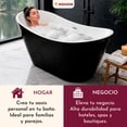 thumbnail image 4 of Tina de Baño Bañera Premium 2 personas 326 Litros 400Kg 170x72x70cm Fibra de Vidrio Gel Coat Doble Salida de Agua Boton Push, 4 of 8