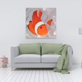 thumbnail image 2 of Poisson-Clown sous la Mer - Toile 36"x36 Pouces - Impression à la Demande, 2 of 5
