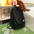 thumbnail image 3 of New Simple Classic Backpack Teens Girls Student Large Capacity Bookbag (Black), 3 of 4