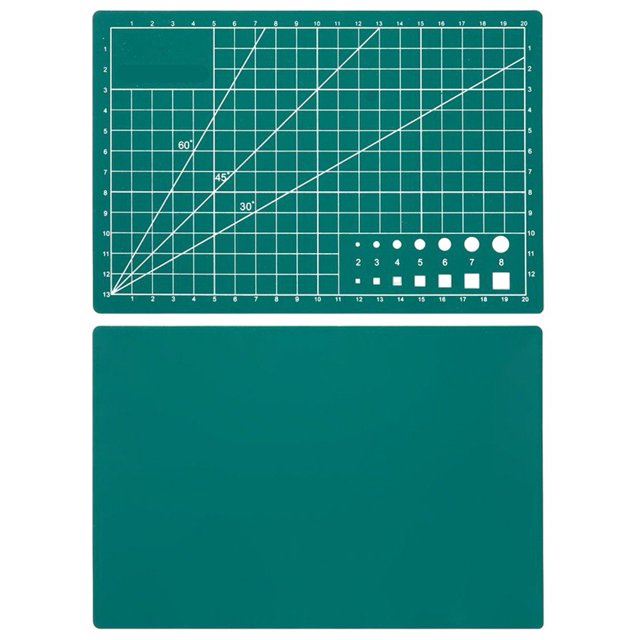Tapis de Découpe Double Face A2/A3/A4/A5 Tapis de Couture Outils de Sculpture Imperméable A5 Vert