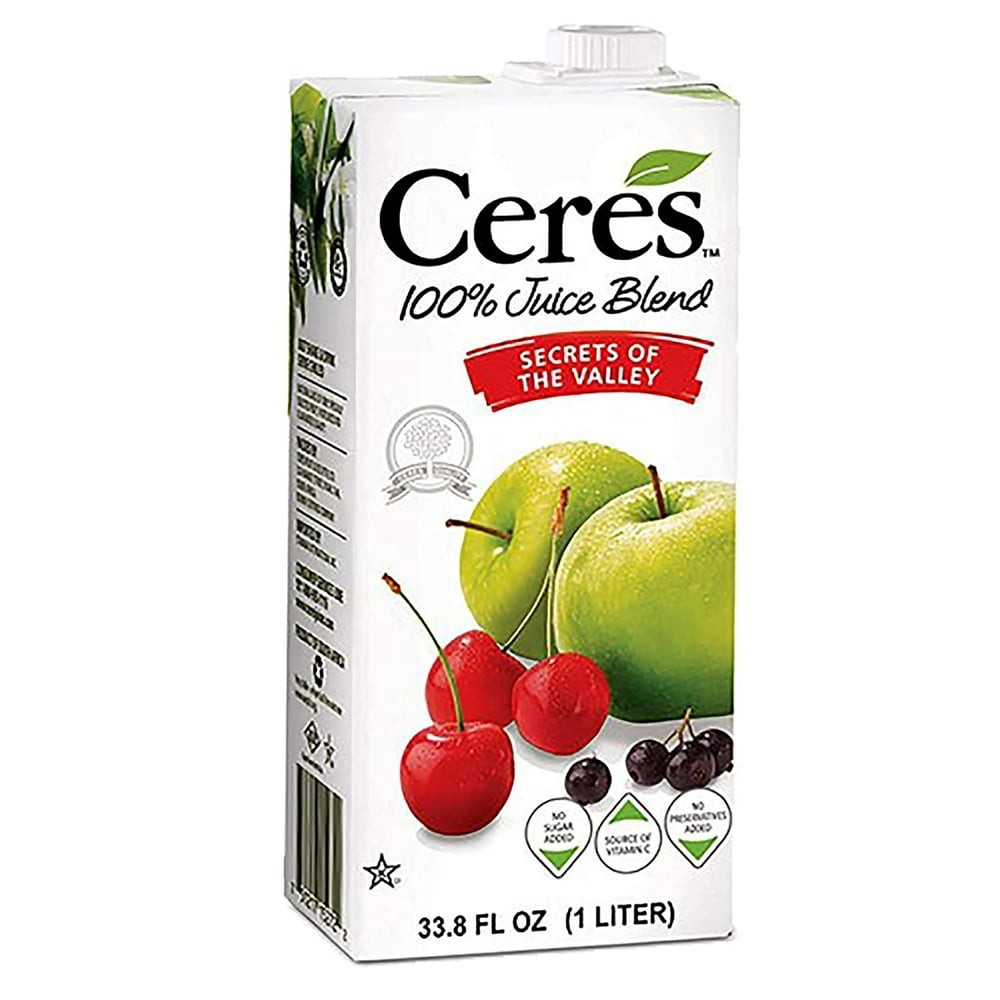 Ceres 100 All Natural Pure Fruit Juice Blend, Secrets of the Valley Gluten Free, Rich in